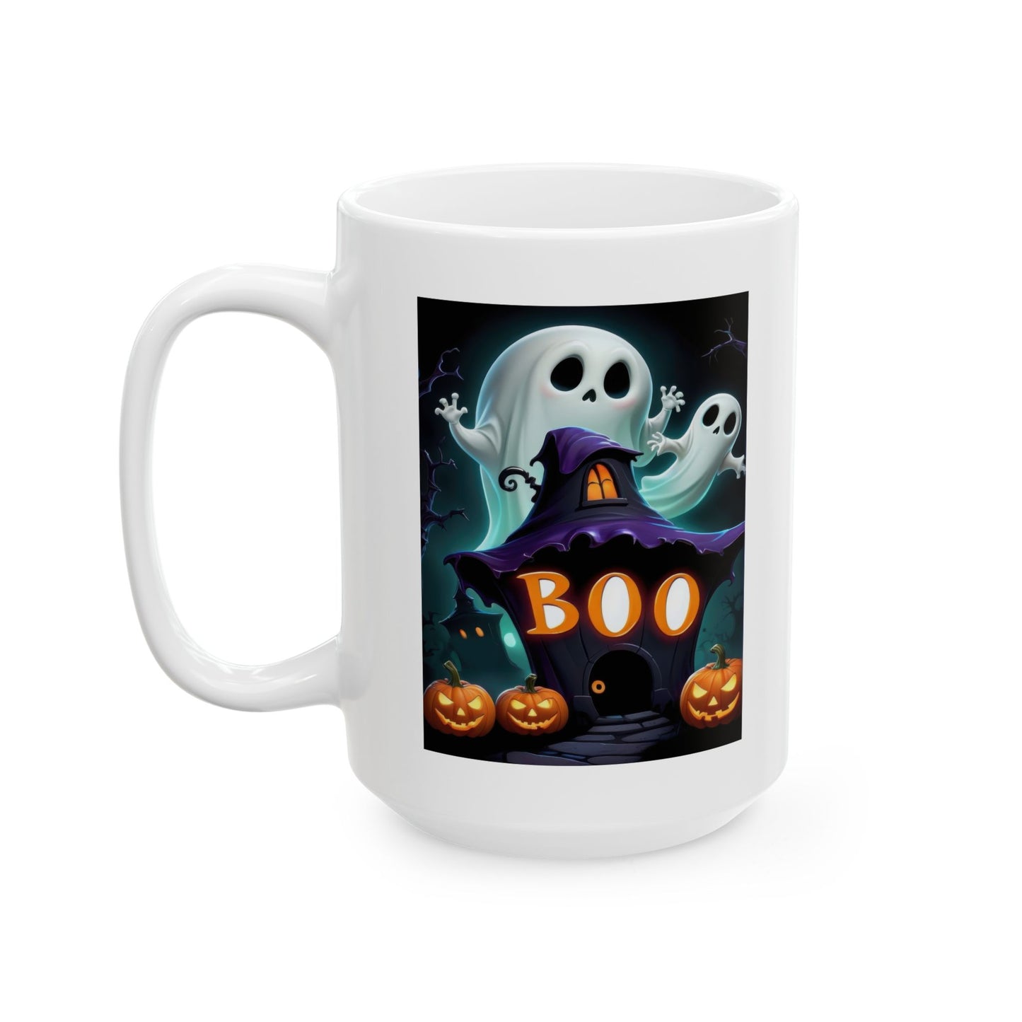 Spooky "BOO!" Coffee Cup