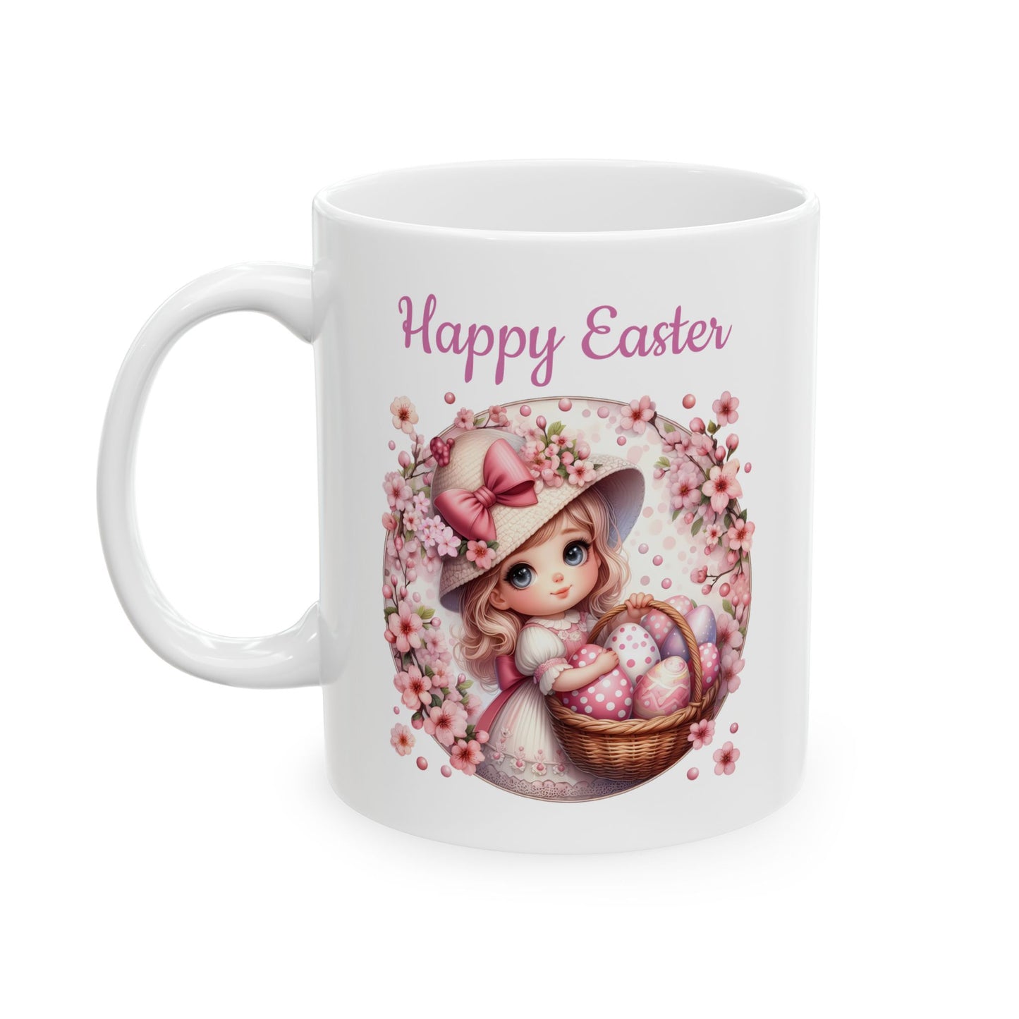 Beautiful Easter Coffee Mug with a Vintage Look