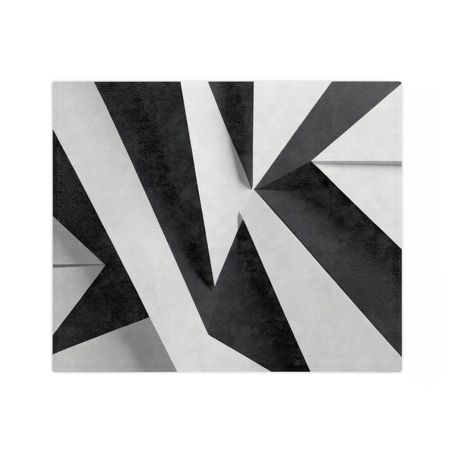 Monochrome Angles Velveteen Blanket