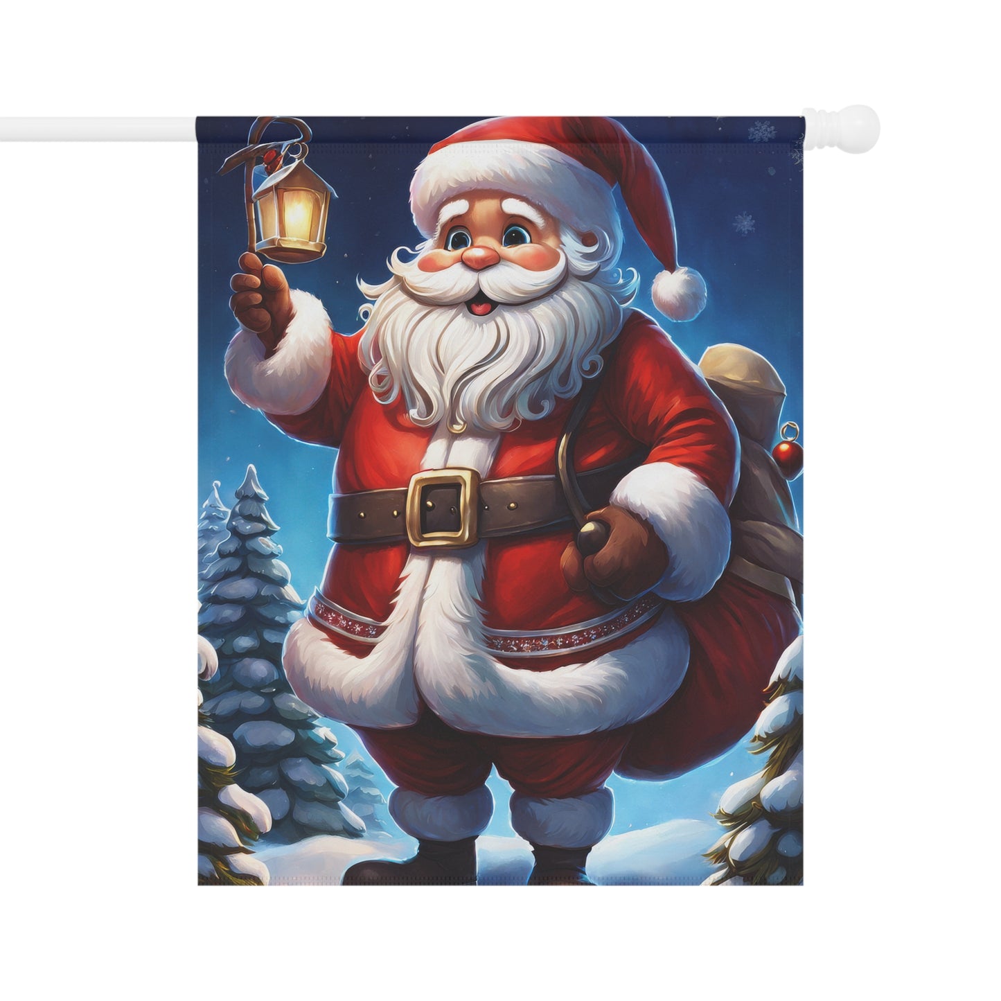 Jolly Classic Santa Holiday Garden Flag/ House Banner