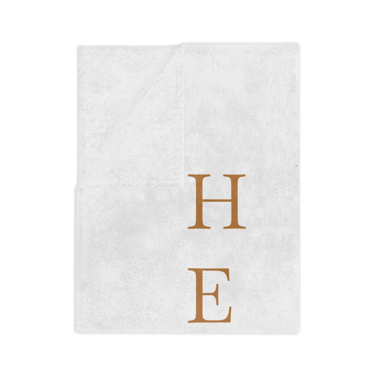 Hello Fall Harvest Stacked Pumpkins Velveteen Blanket