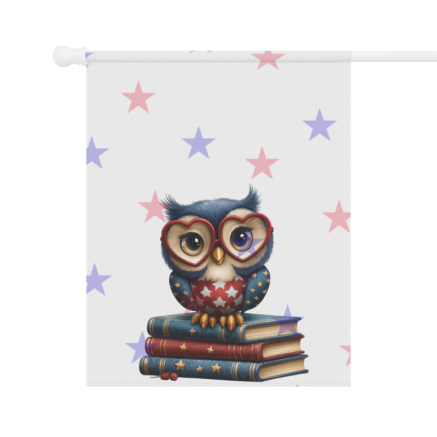 Patriotic Owl Garden Flag