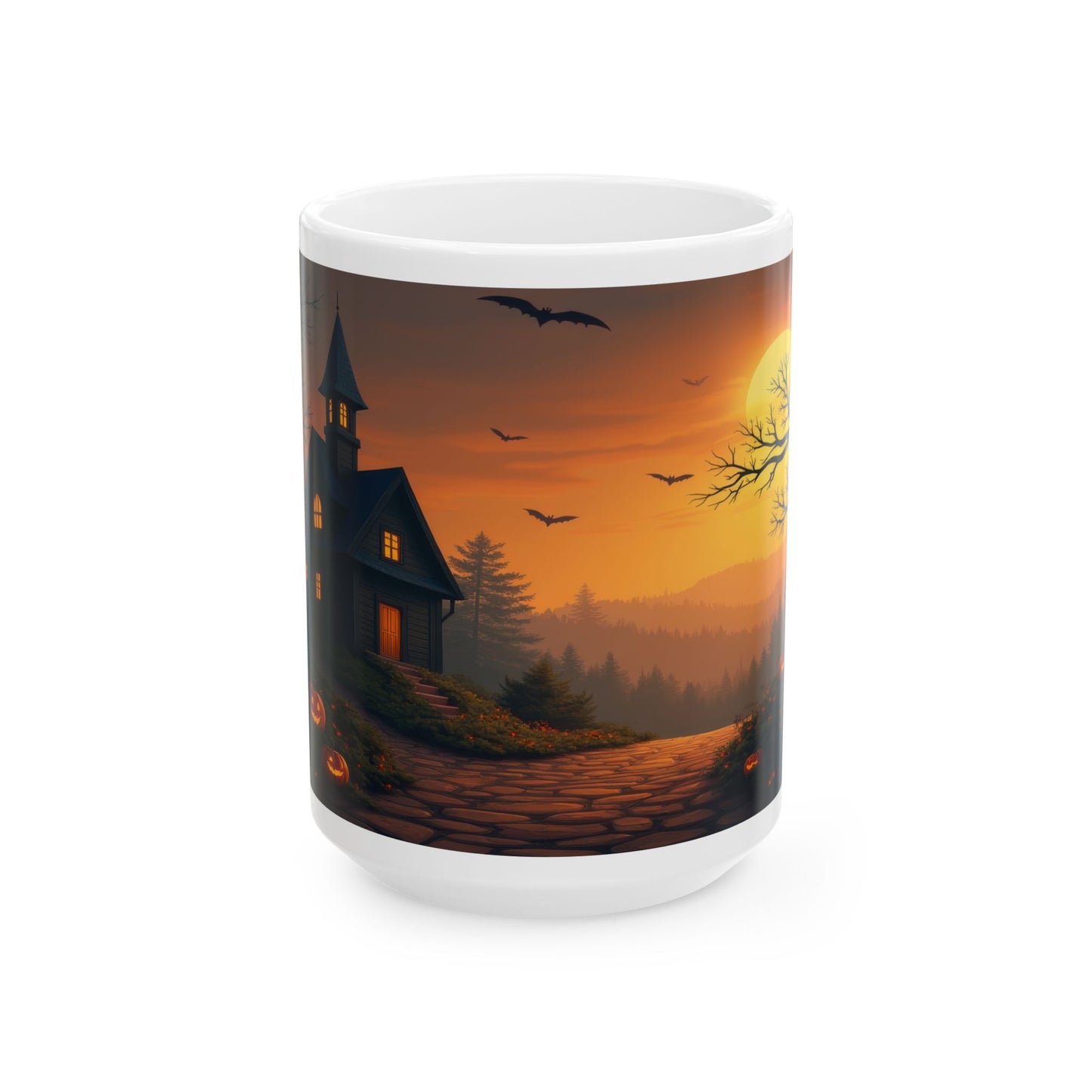 Spooky Haunted Mansion Halloween Coffee Mug