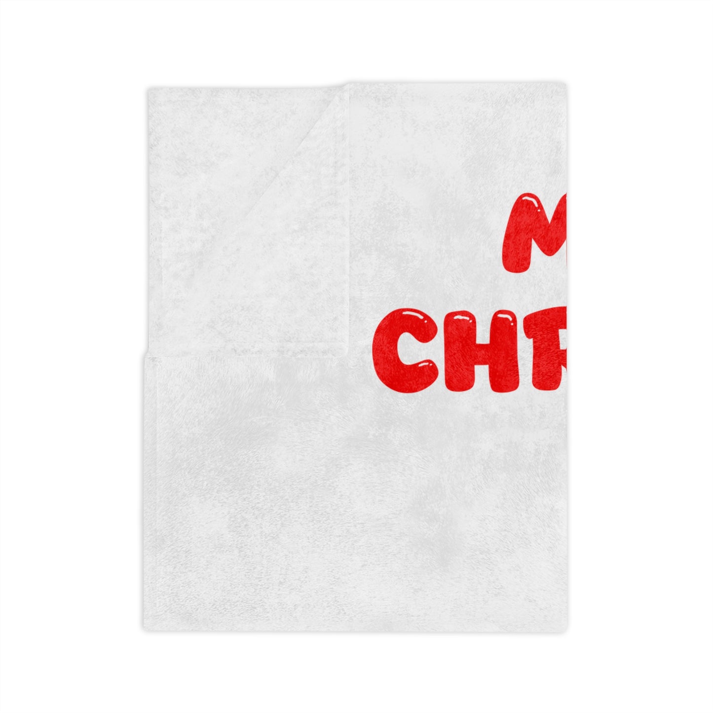 Cute Cartoon Christmas Tree Velveteen Blanket