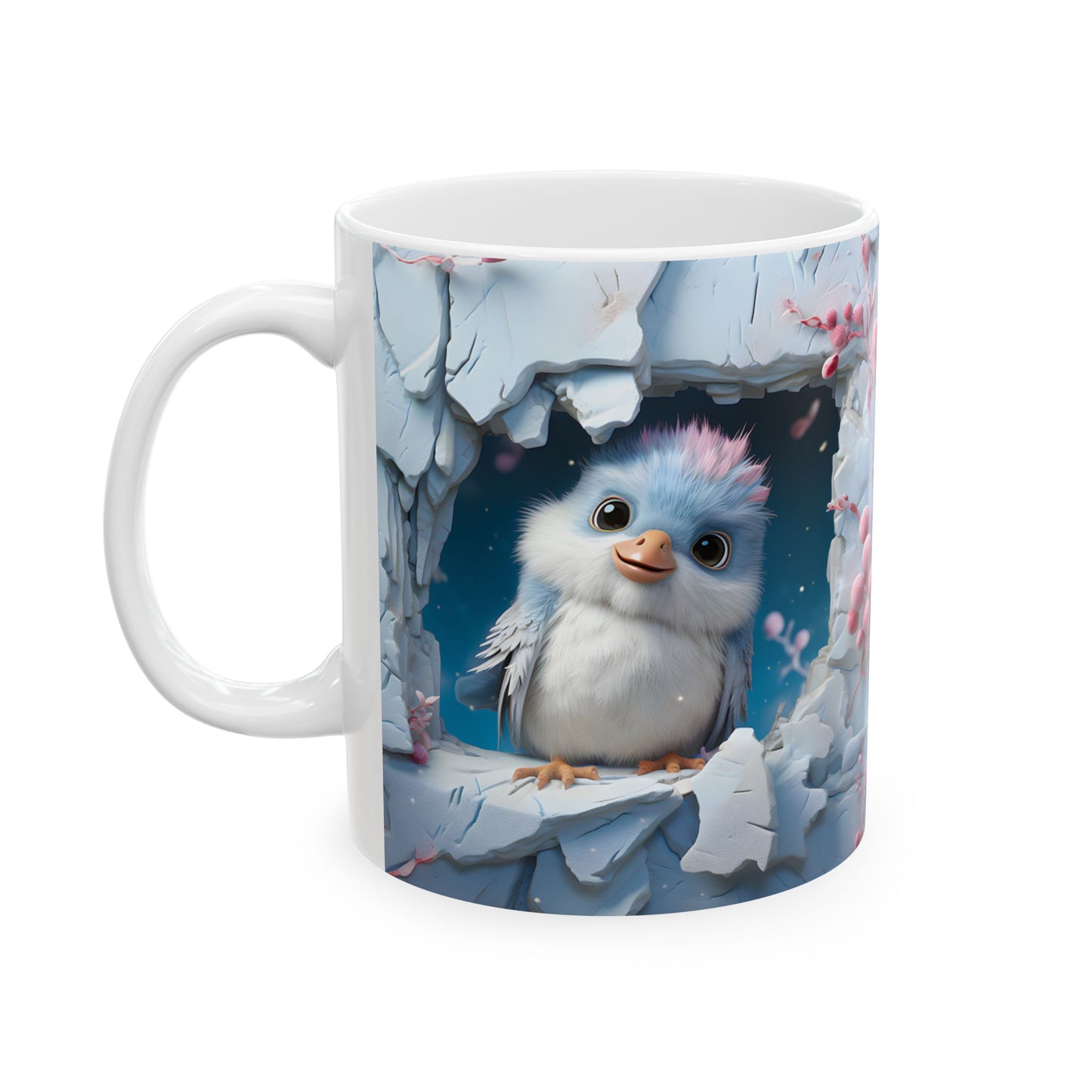 Adorable 3-D Baby Bird Coffee Mug