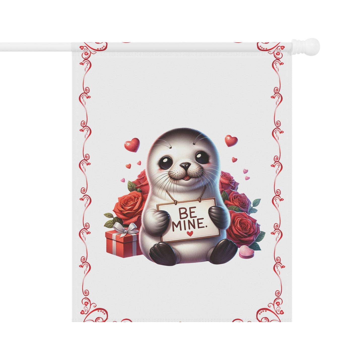 Valentine Seal Garden Flag