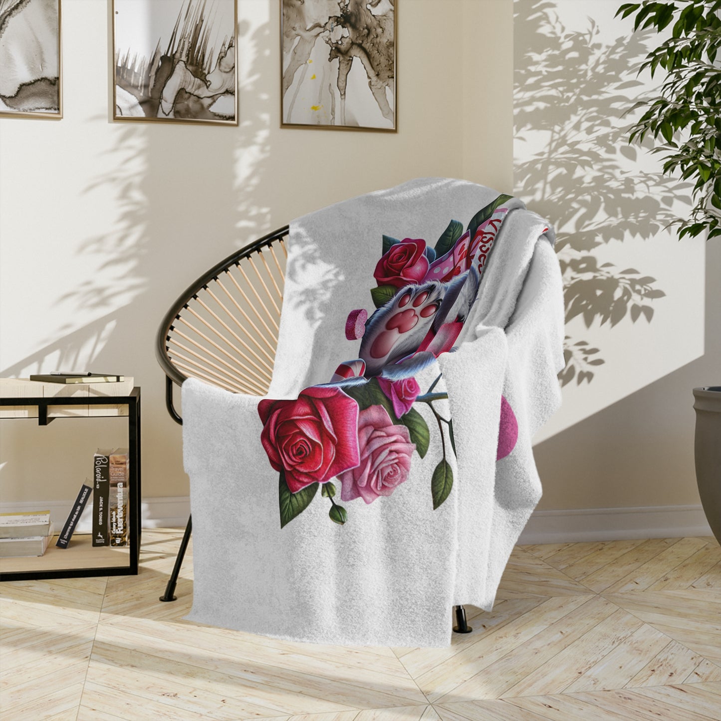 Valentine Hugs & Kisses Koala Velveteen Blanket