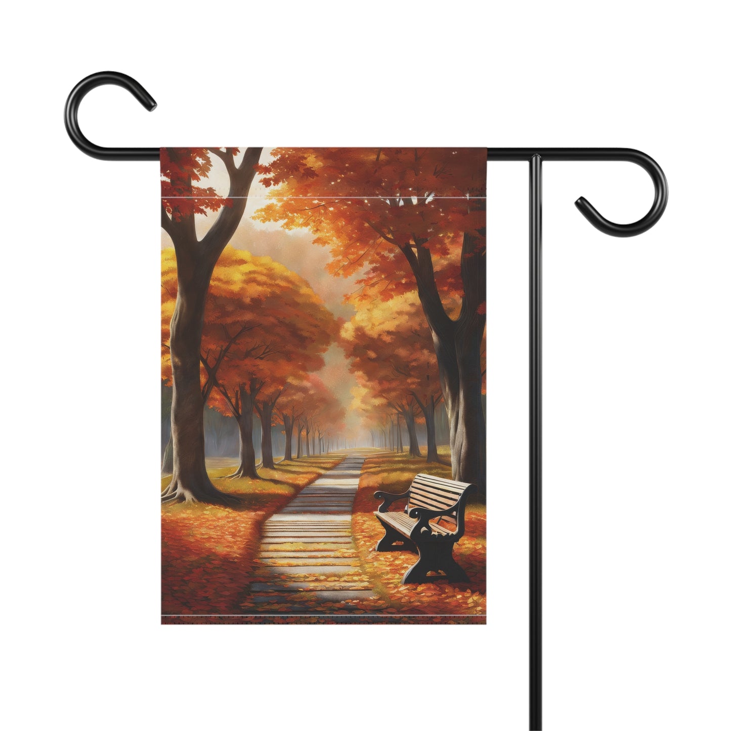 Picturesque Fall Garden Flag