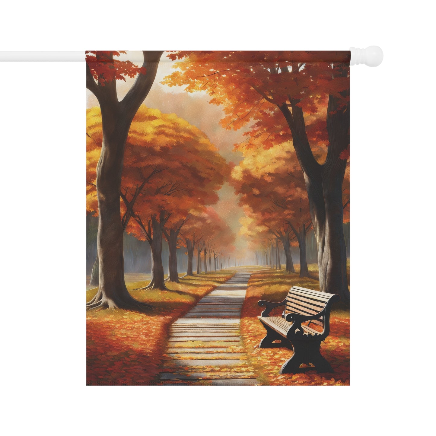 Picturesque Fall Garden Flag