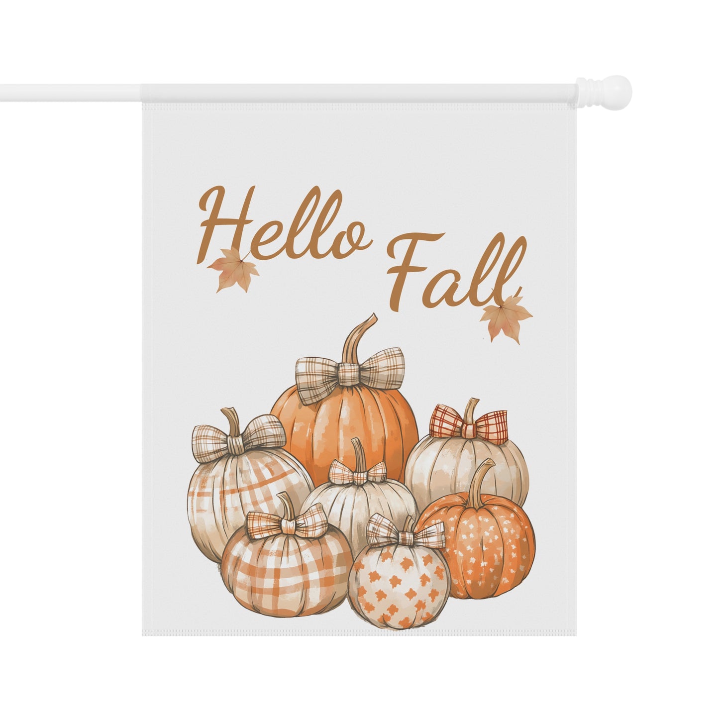 "Hello Fall" Pumpkin Patch Garden Flag