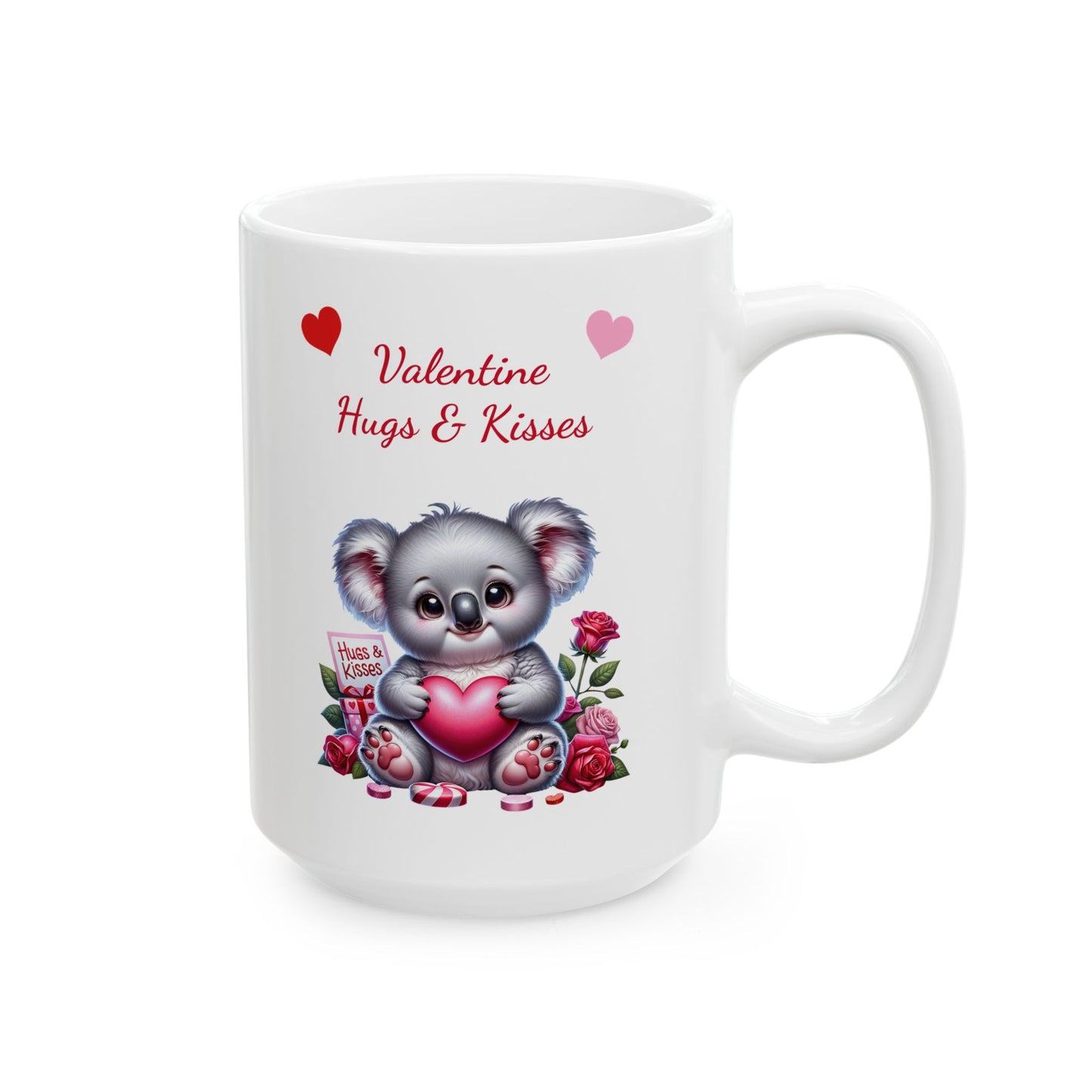 Adorable Koala "Valentine Hugs & Kisses" Coffee Mug