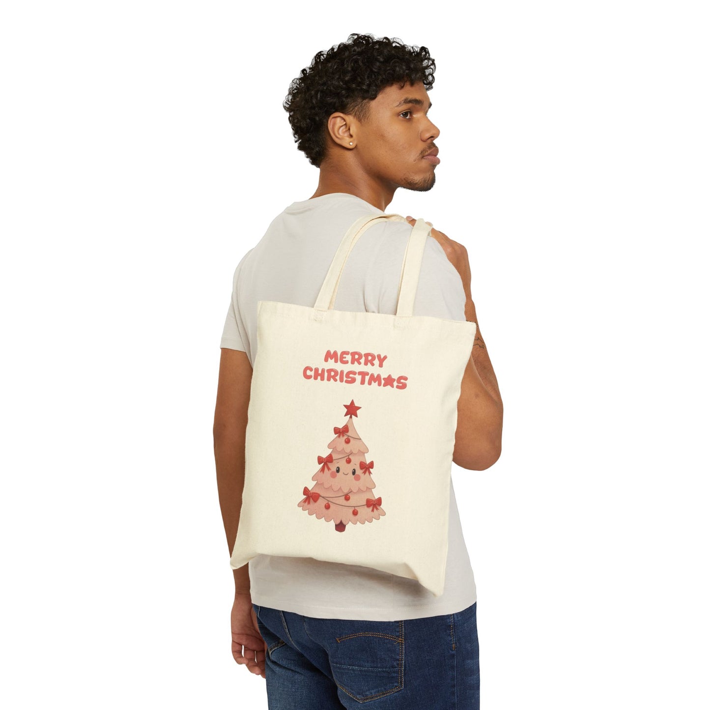 Adorable Kawaii Christmas Tree Holiday Tote