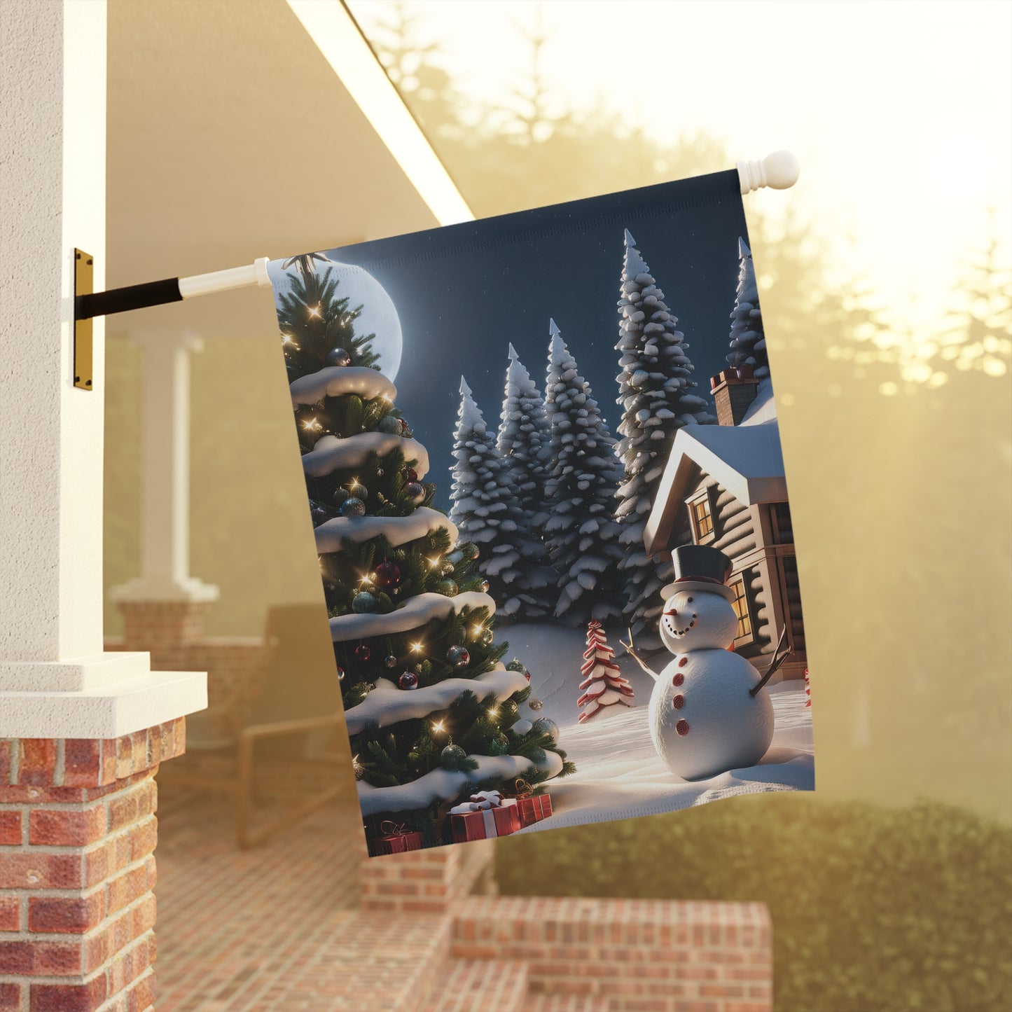 Magical Christmas Eve Garden Flag