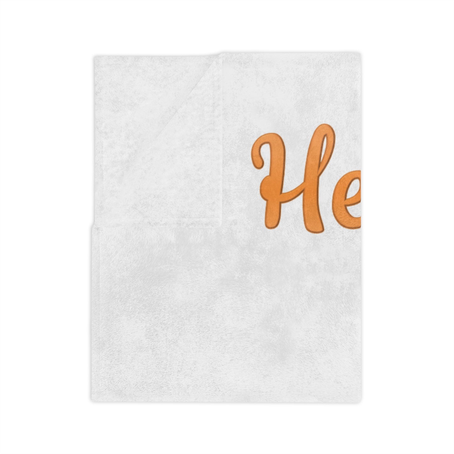 Hello Fall Autumn Tree Velveteen Blanket,
