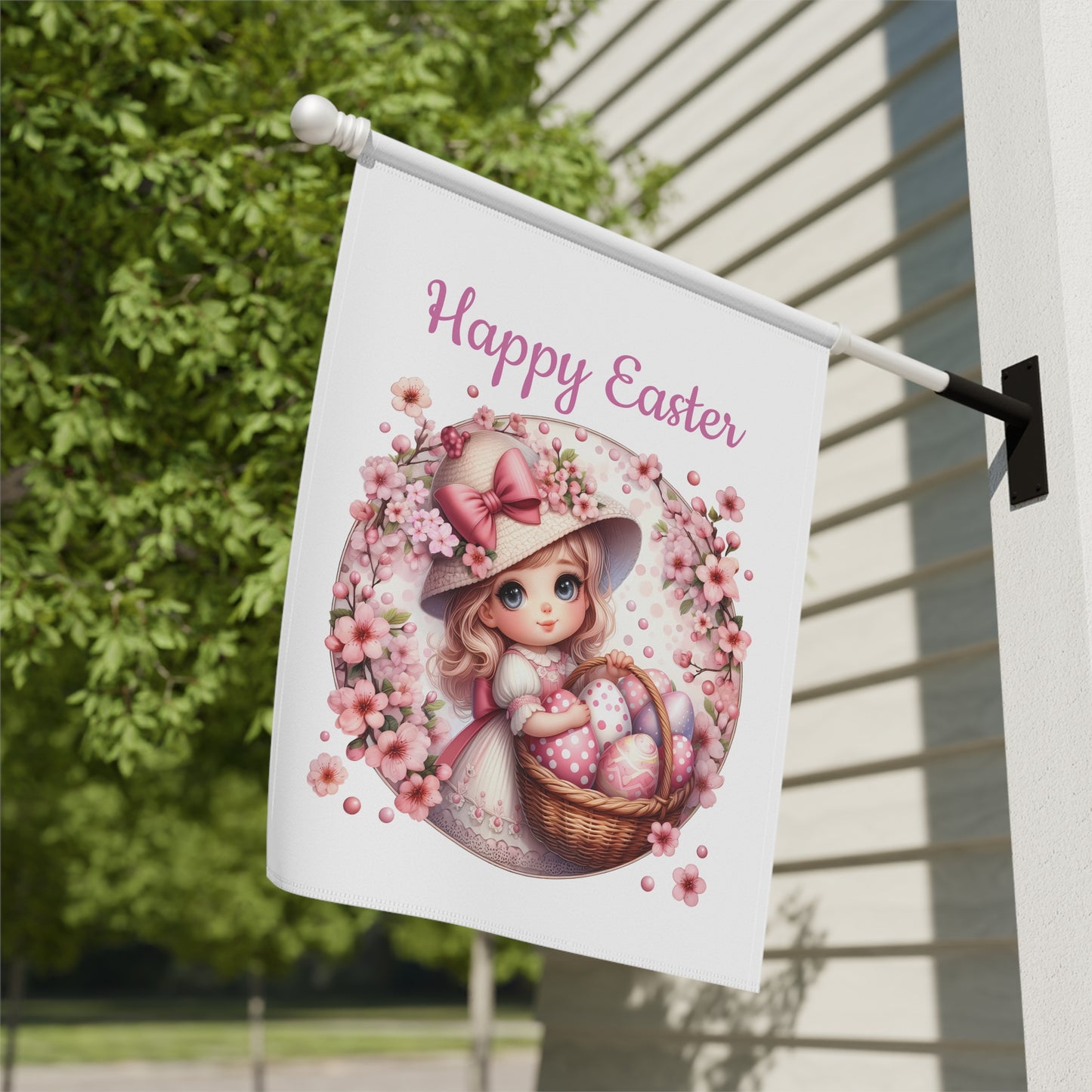 Beautiful Easter Garden Flag