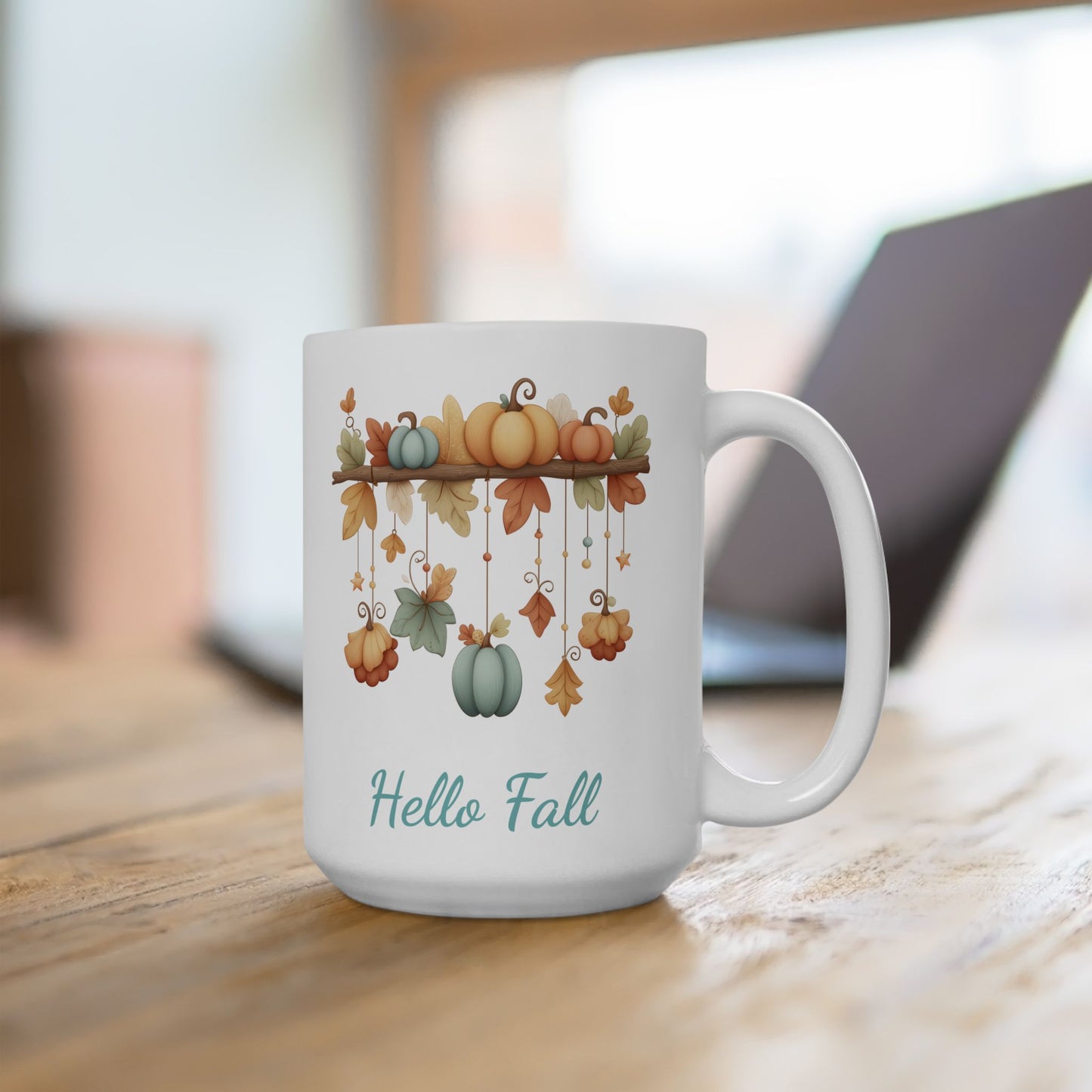 Watercolor Pastel Autumn Ceramic Mug