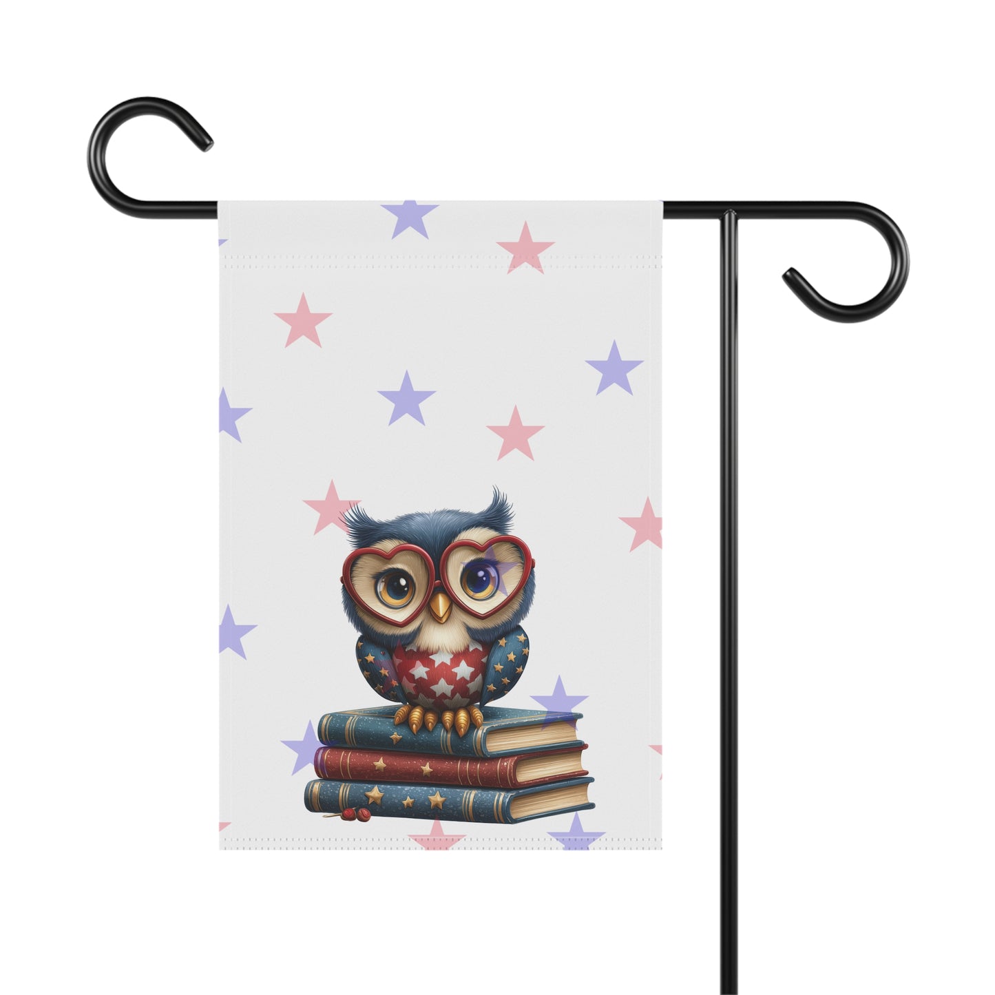 Patriotic Owl Garden Flag