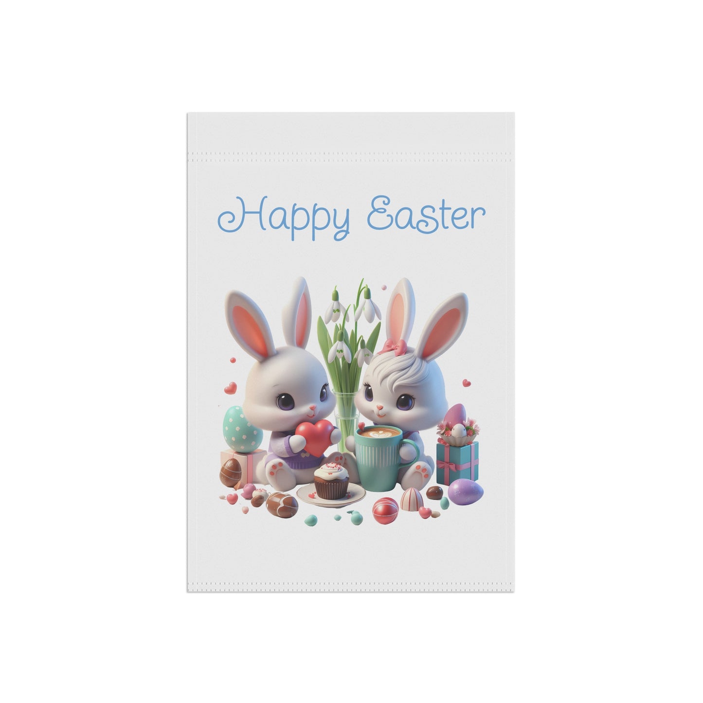 Sweet Little Easter Bunnies Garden Flag