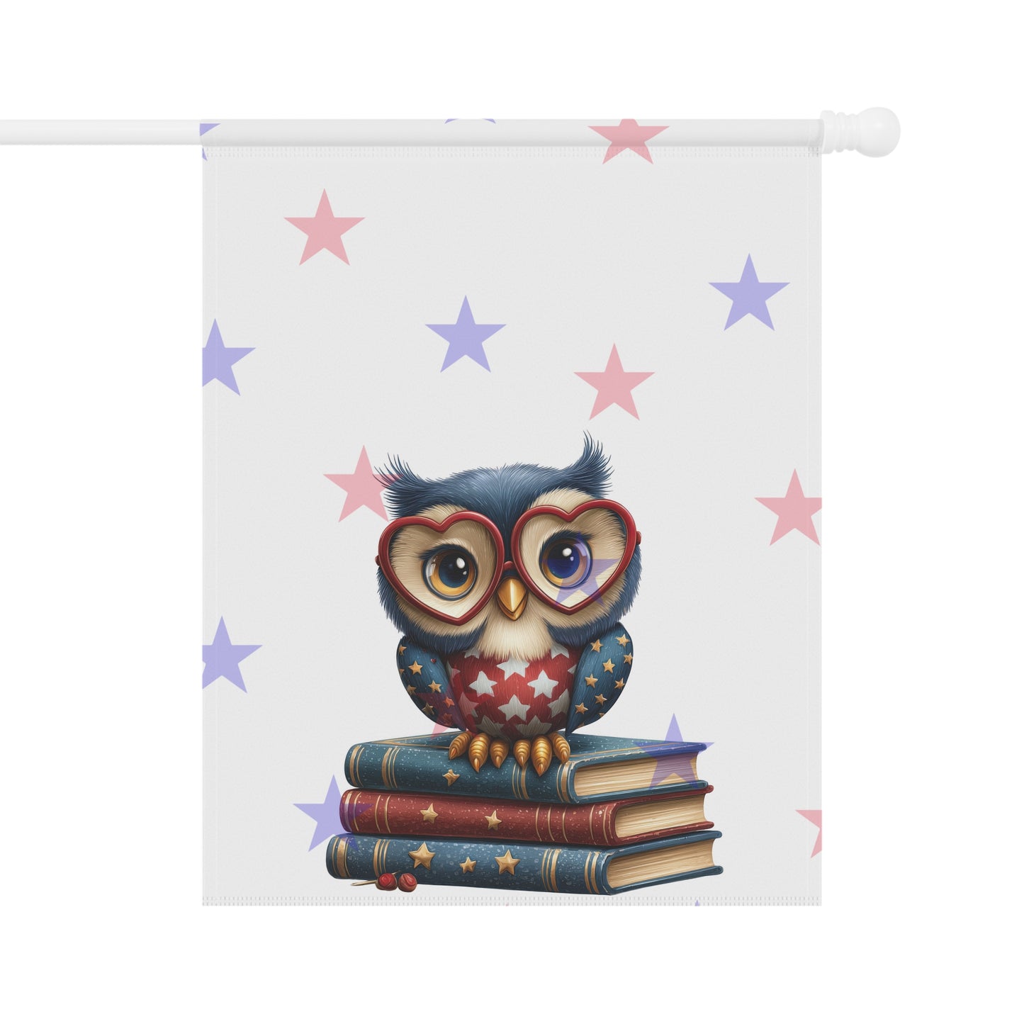 Patriotic Owl Garden Flag