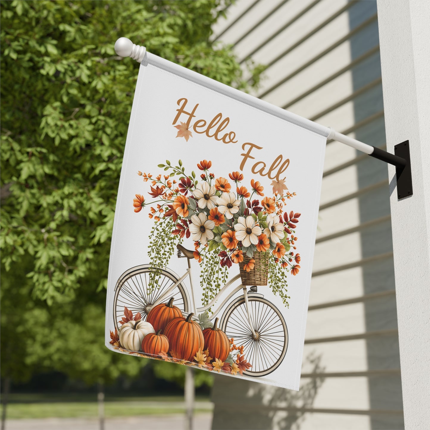 Autumn Floral Garden Flag