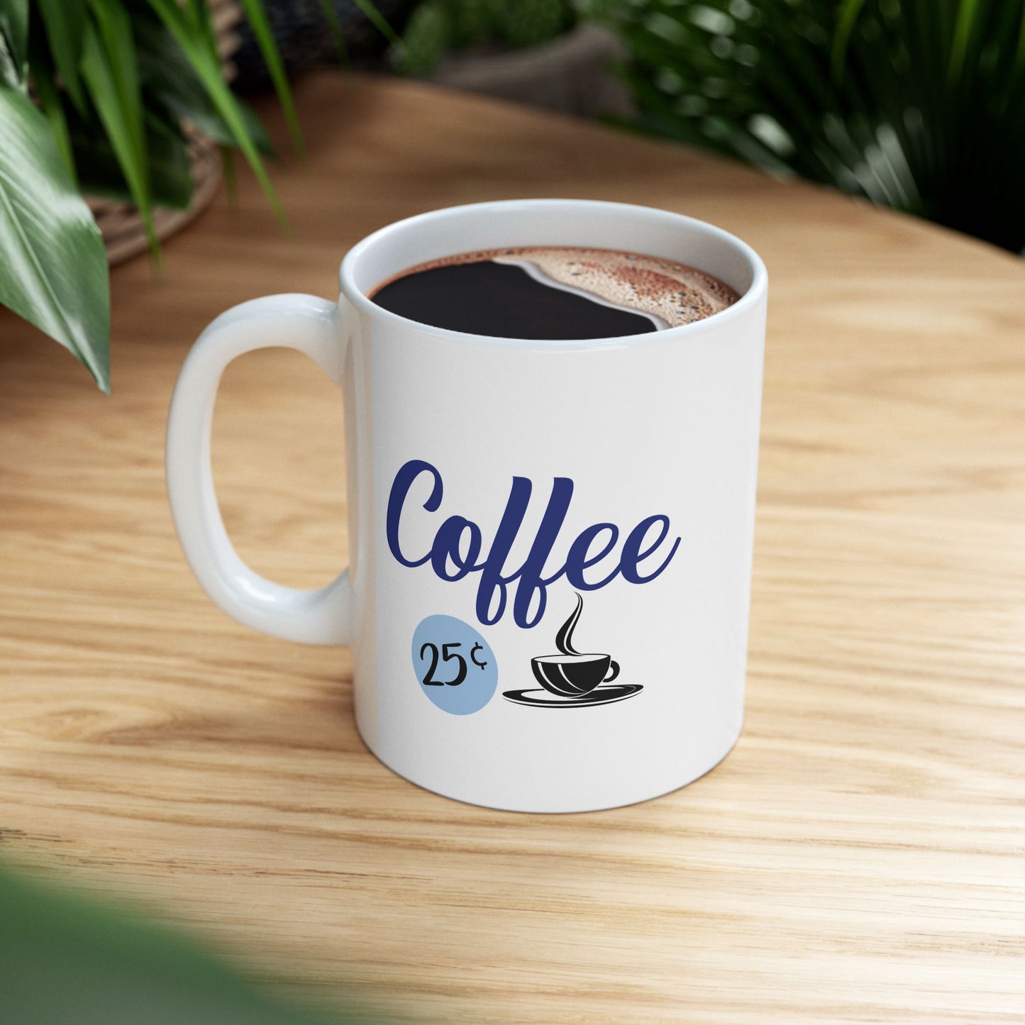Retro Diner Style Coffee Cup