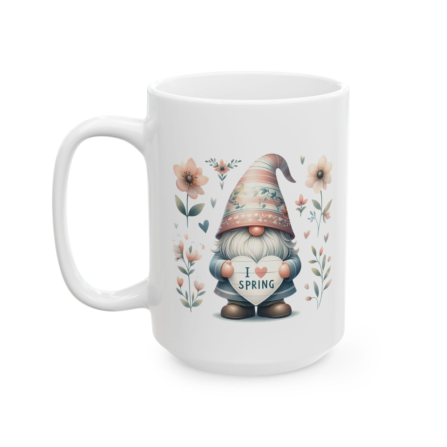 "I Love Spring" Gnome Coffee Mug