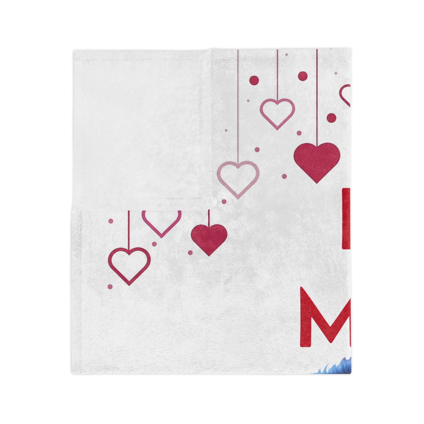 Be Mine Valentine Penguin Velveteen Blanket
