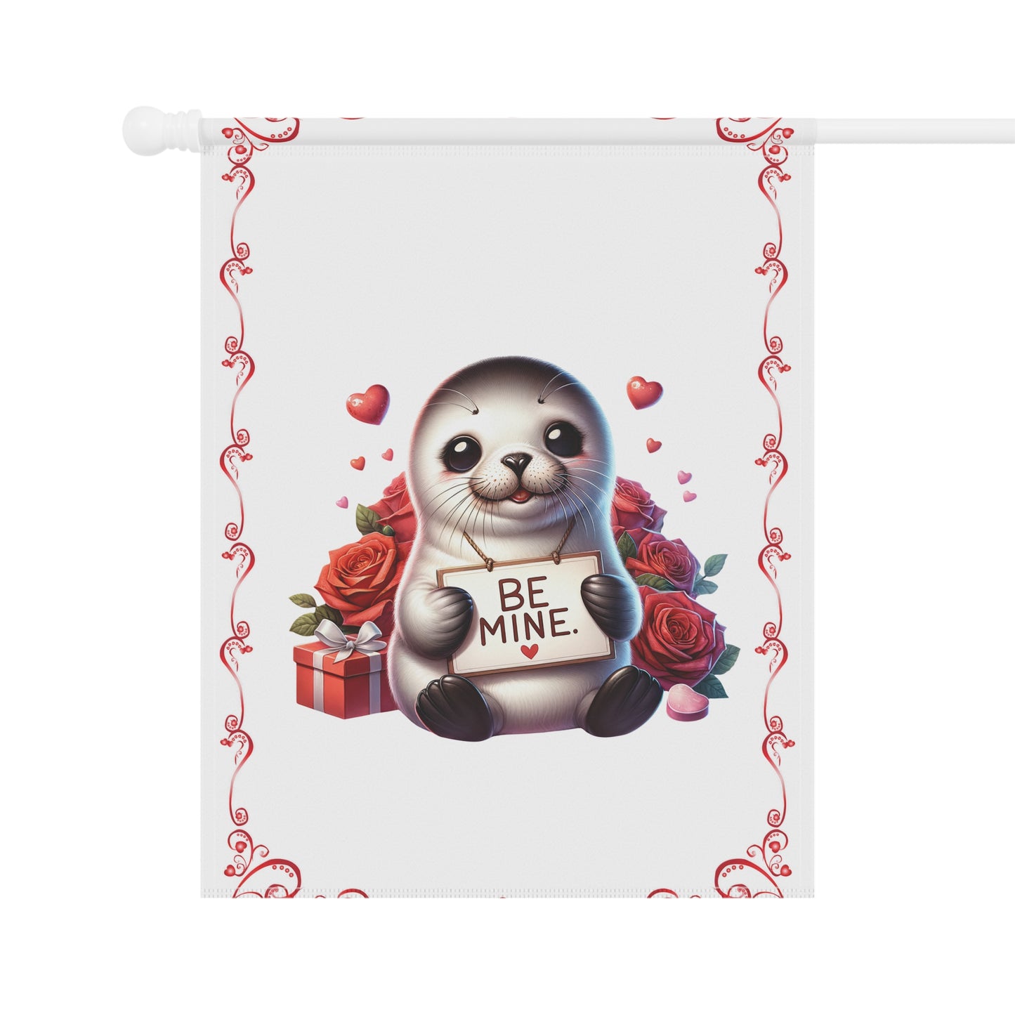 Valentine Seal Garden Flag