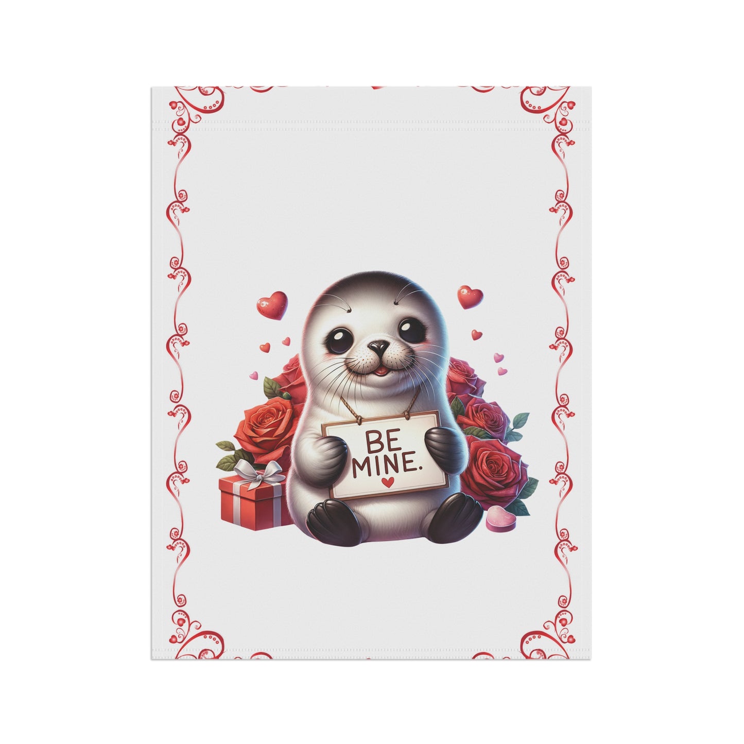 Valentine Seal Garden Flag