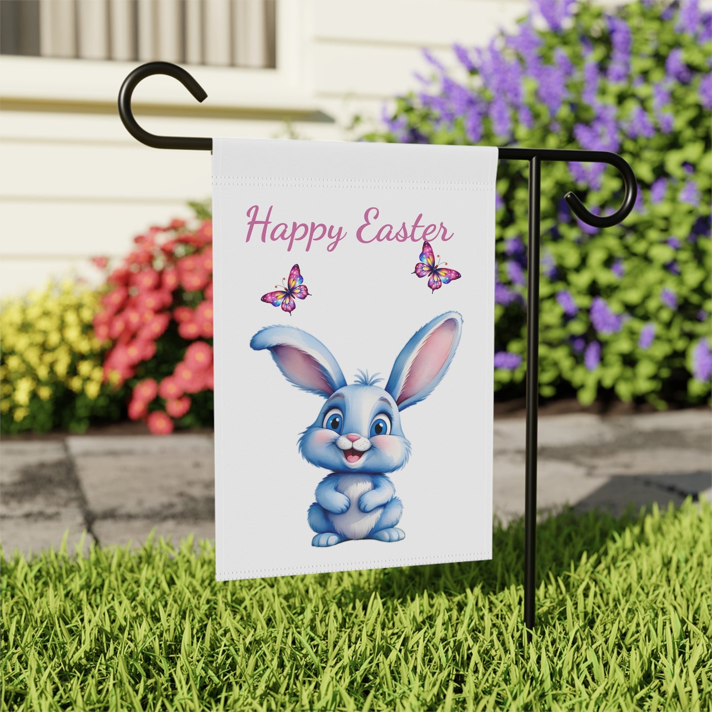 Happy Easter Bunny Garden Flag