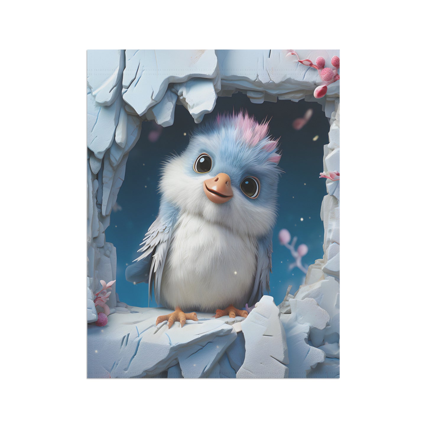Cute Baby Bird Garden Flag