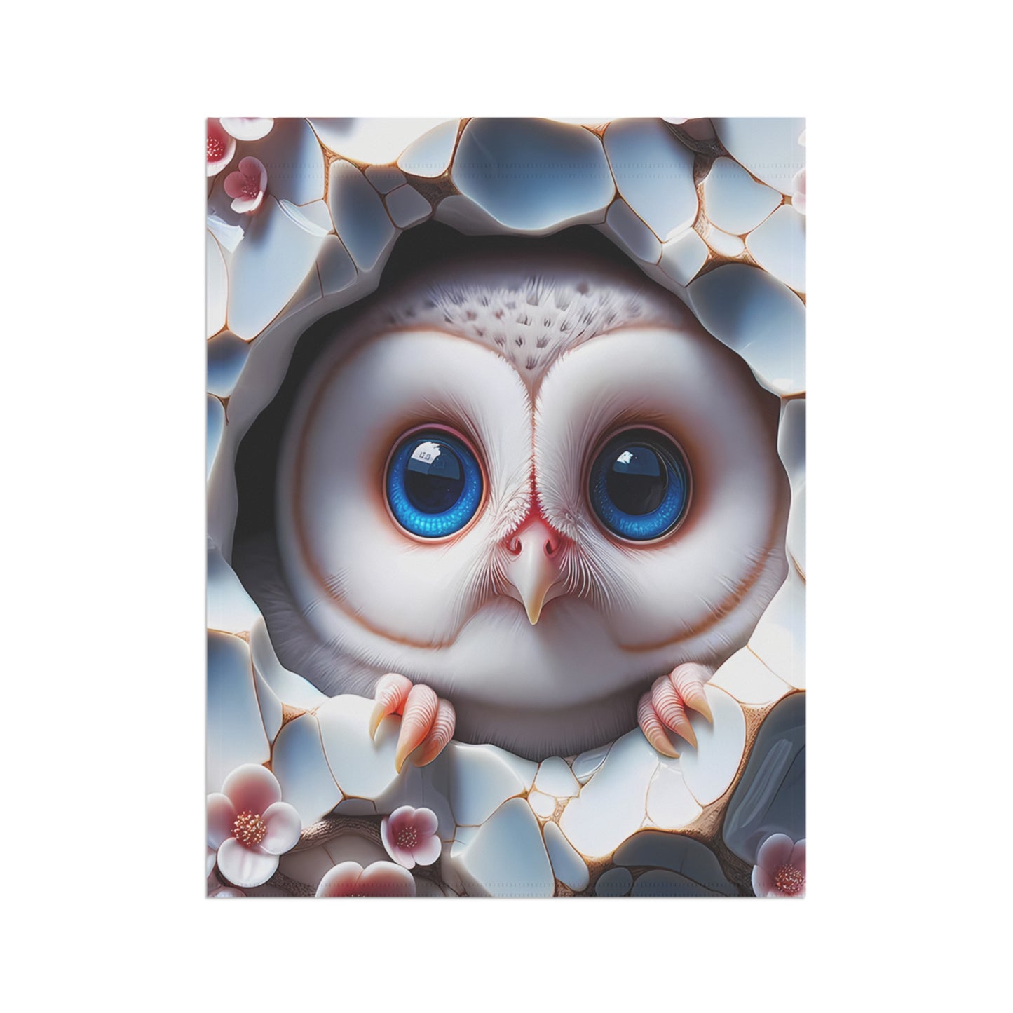 Adorable Baby Owl Garden Flag