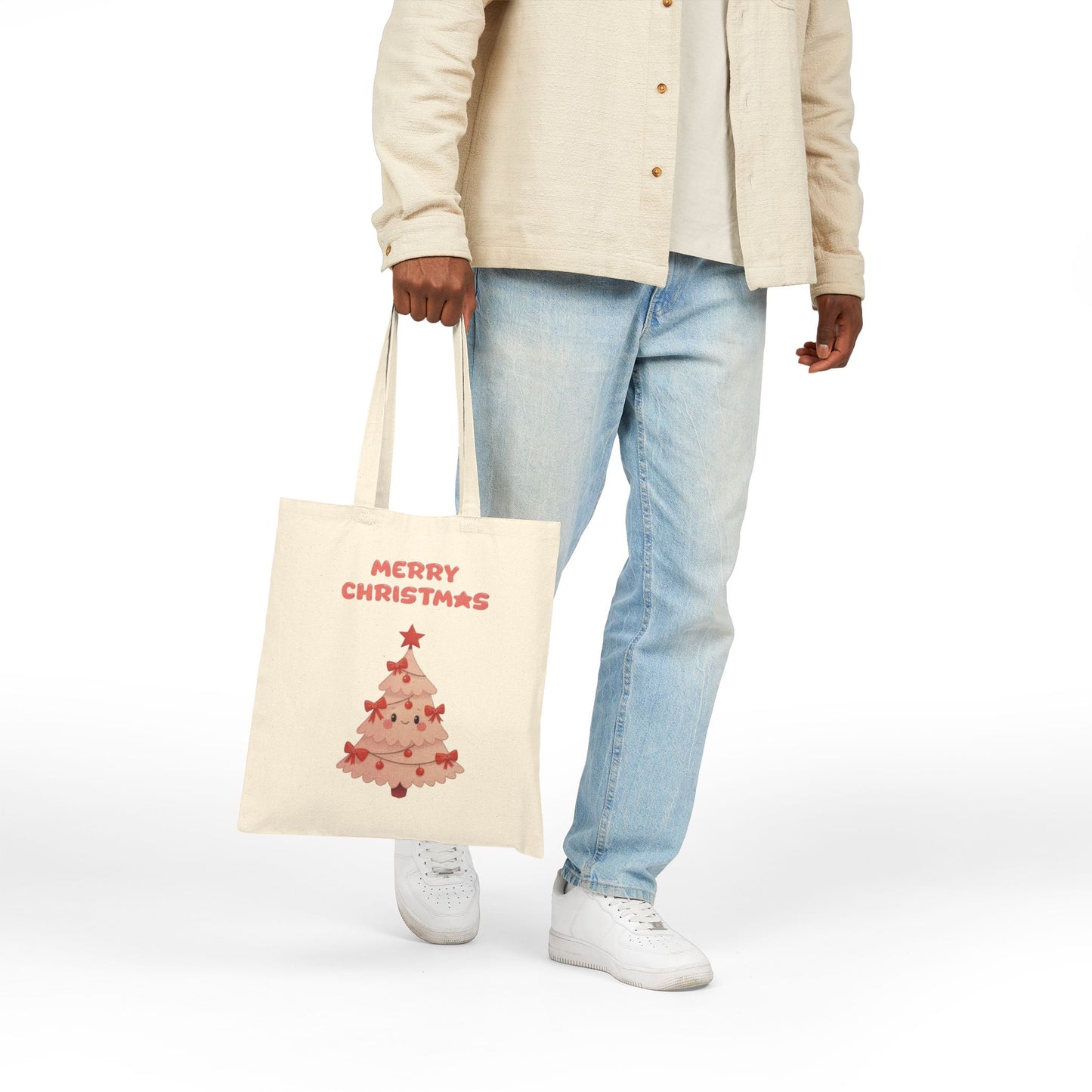 Adorable Kawaii Christmas Tree Holiday Tote