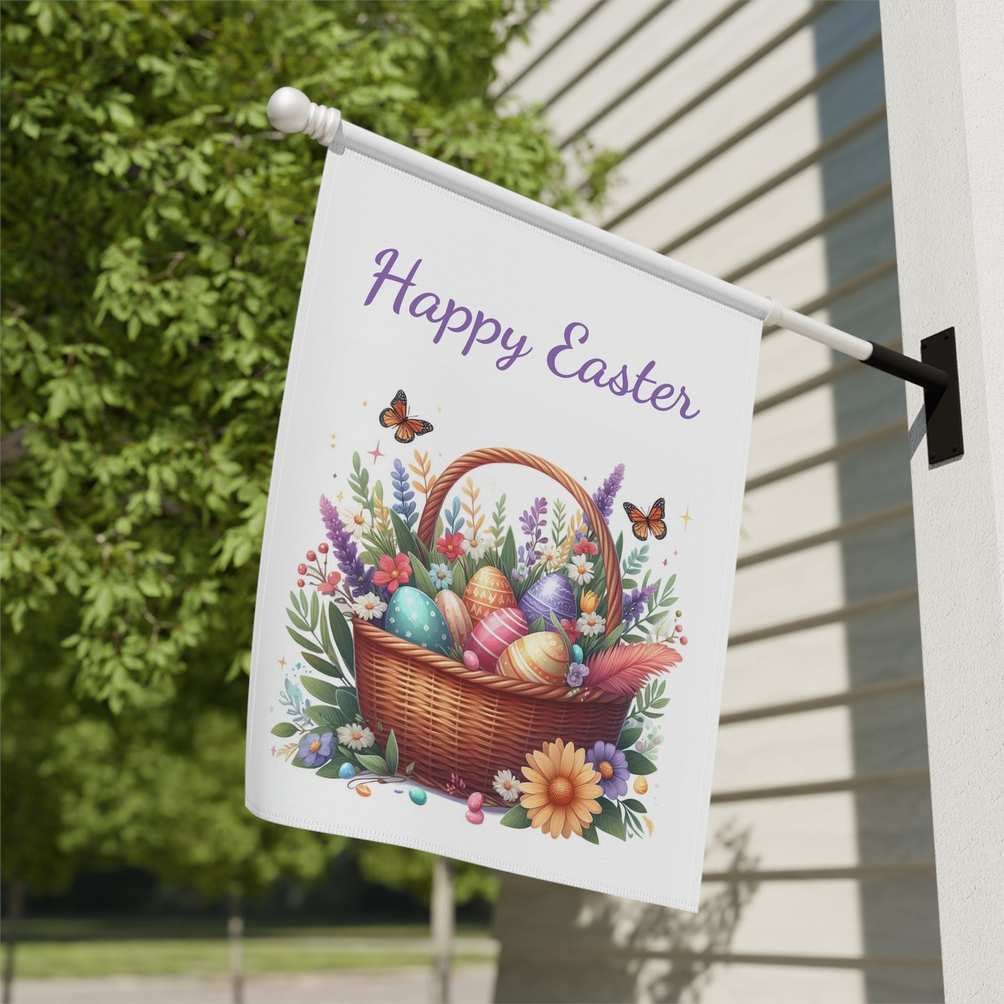 Happy Easter Garden Flag