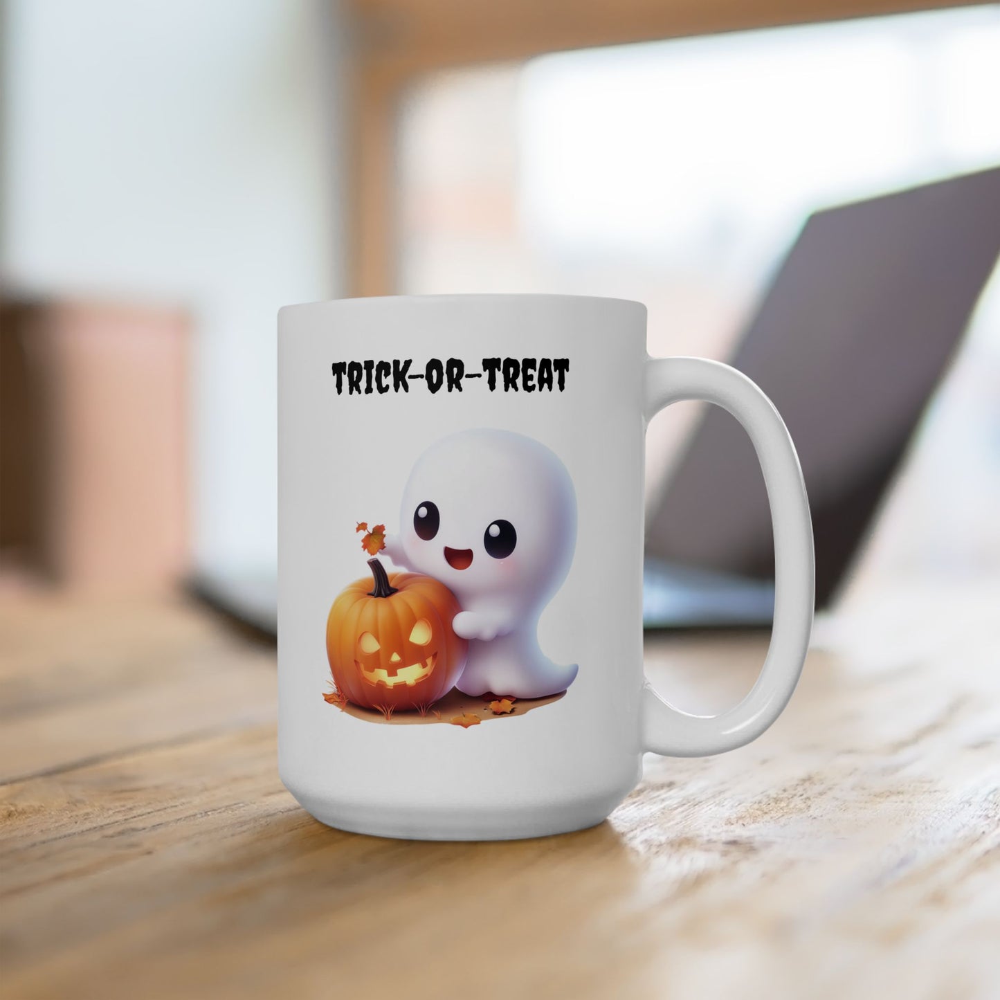 Cute Trick-or-Treat Ghost Coffee Mug