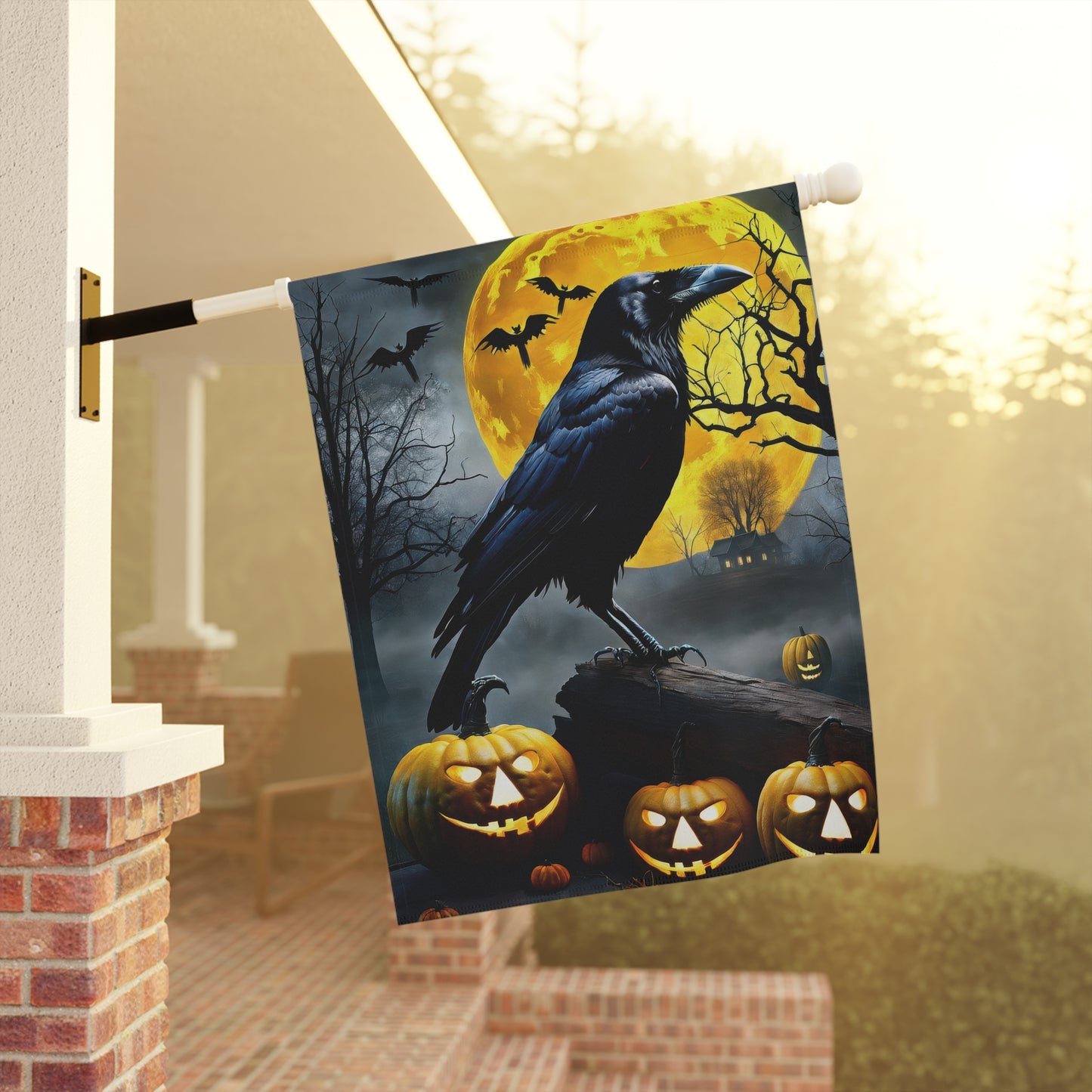 Halloween Raven Garden Flag/ House Banner