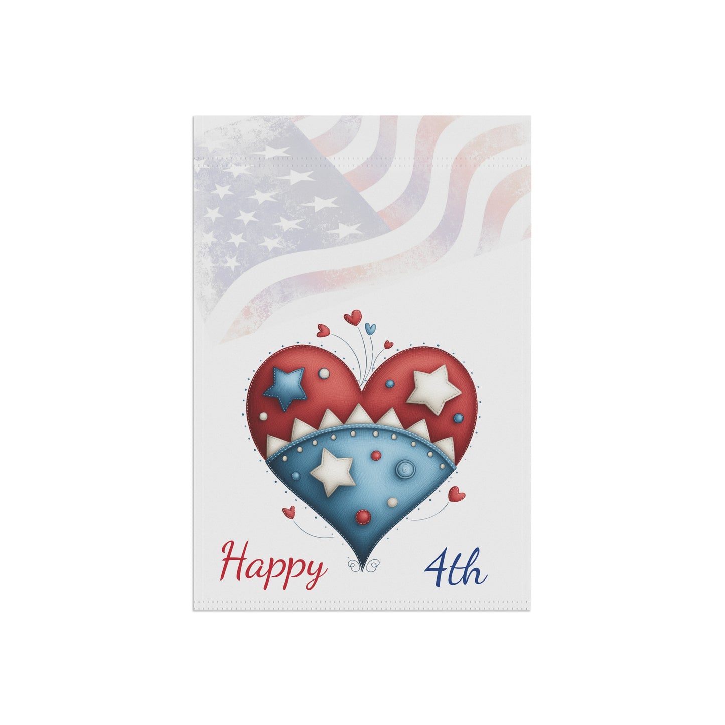 Red, White & Blue Hearts Flag