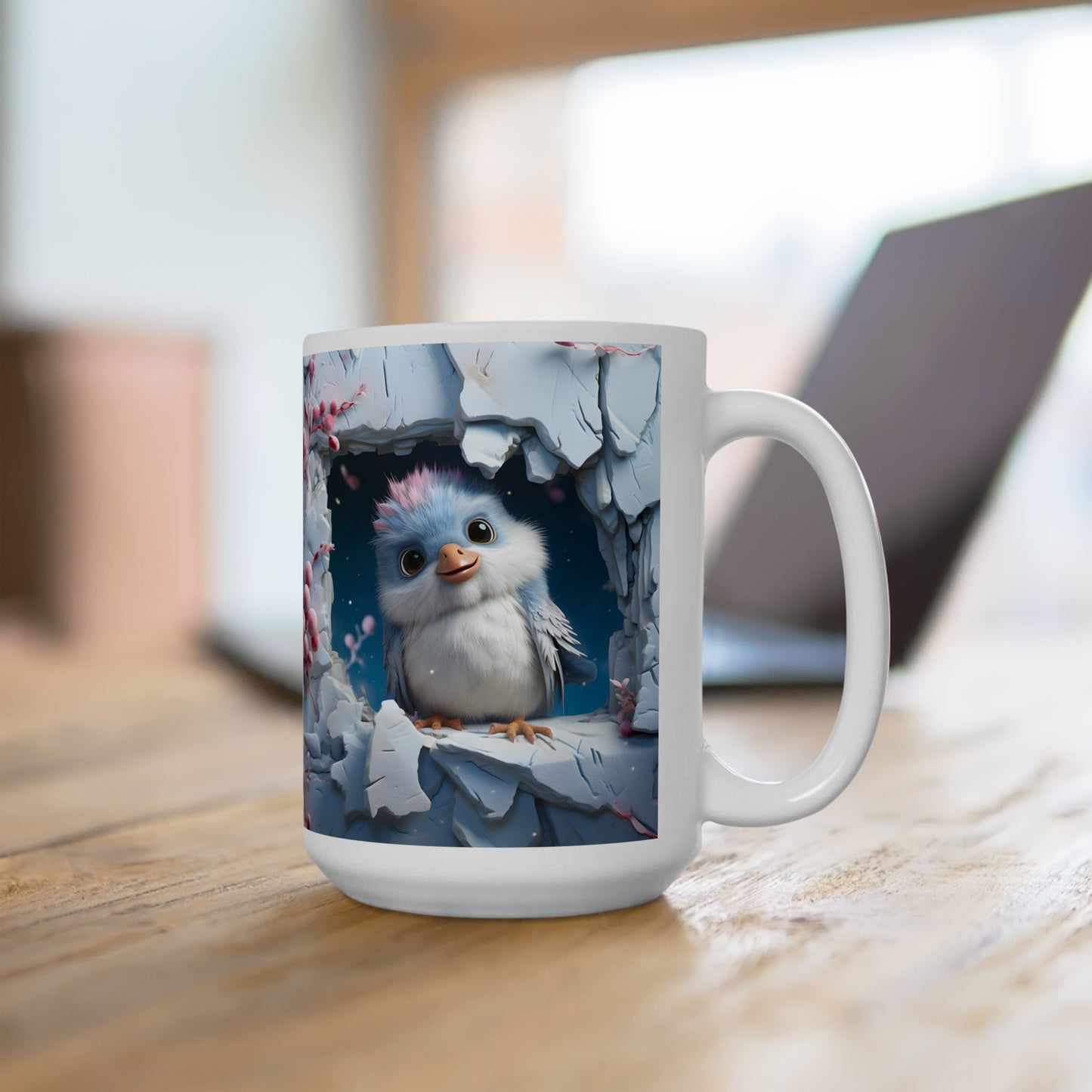 Adorable 3-D Baby Bird Coffee Mug