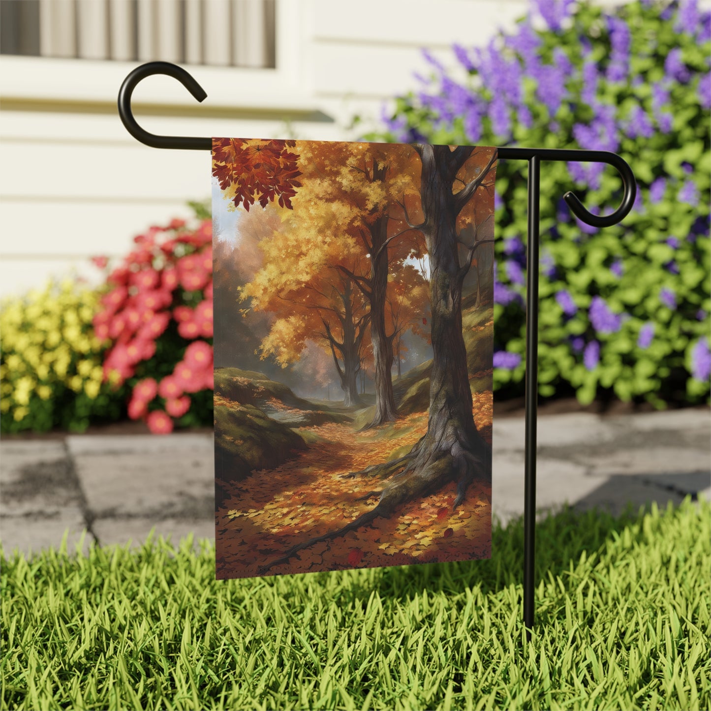 Serene Fall Garden Flag