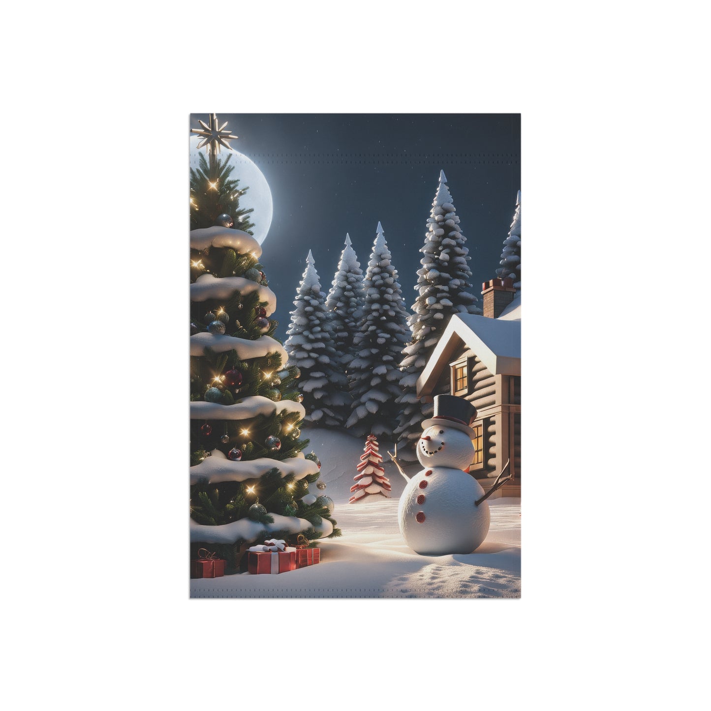 Magical Christmas Eve Garden Flag