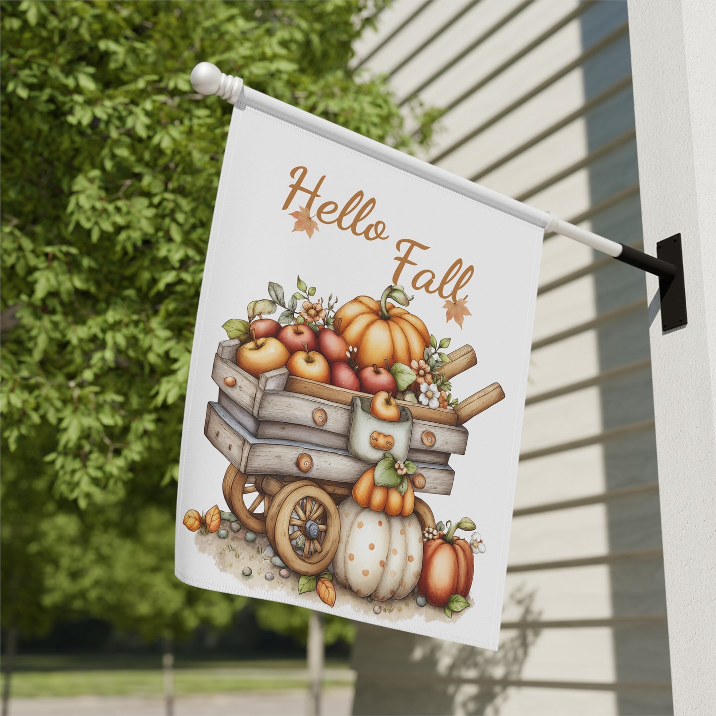 Hello Fall Garden Flag