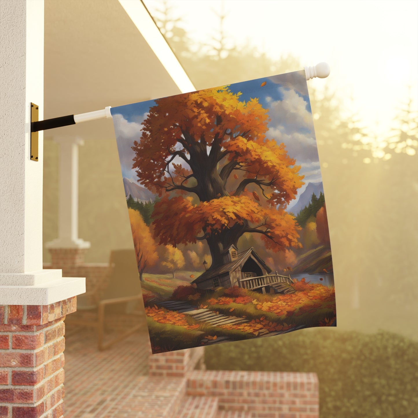 Autumn Scene Garden Flag