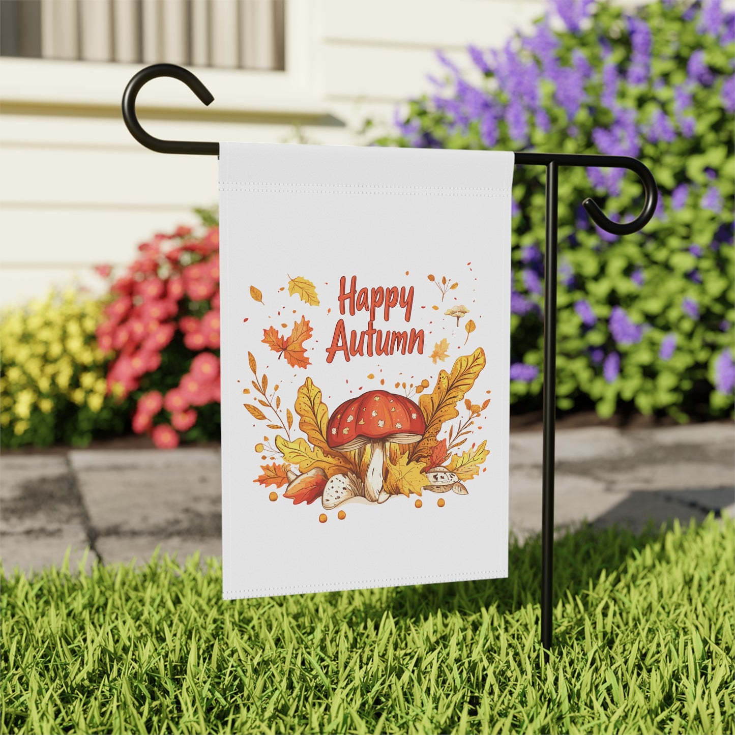 Cozy Autumn Garden Flag