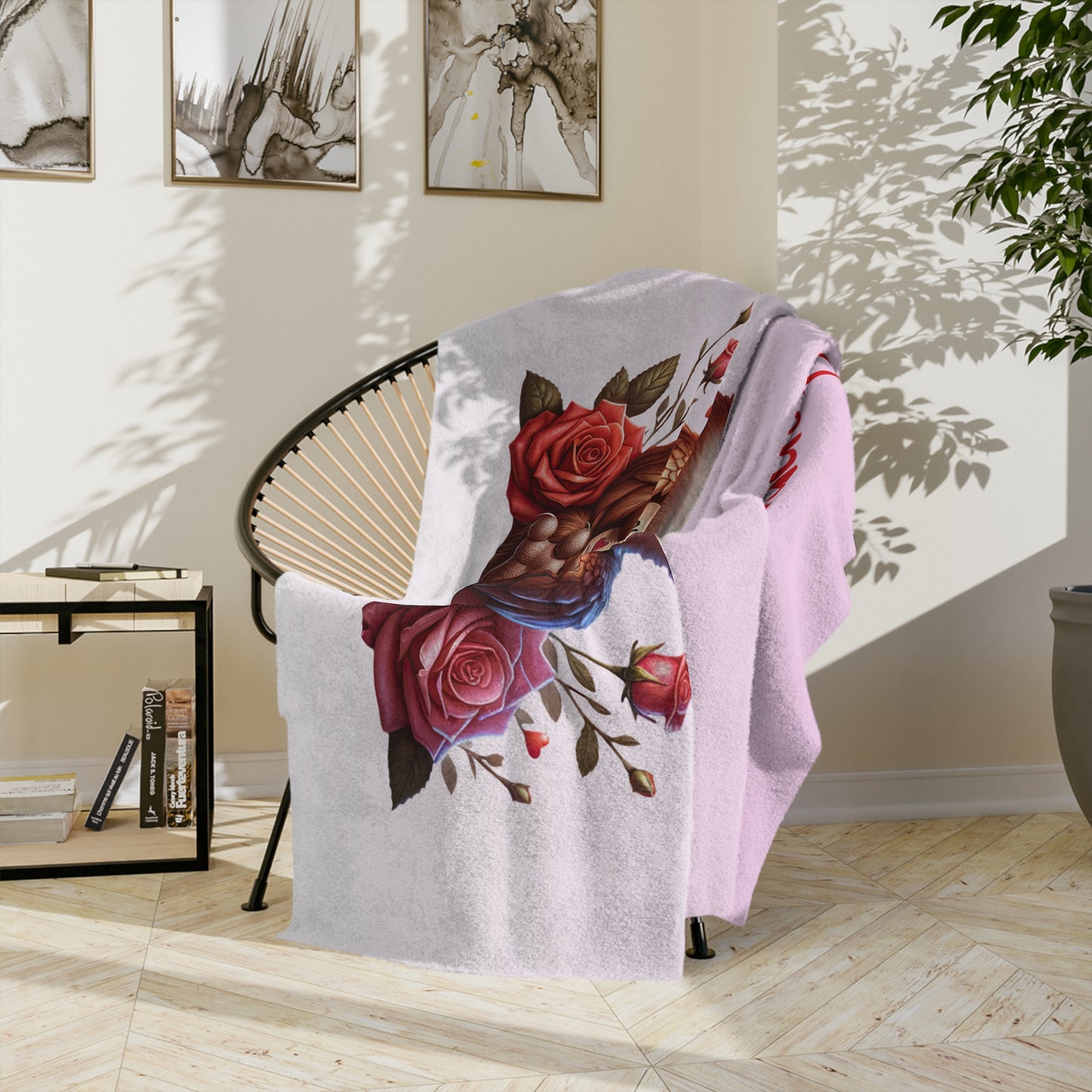 Happy Valentine's Day Owl Blanket