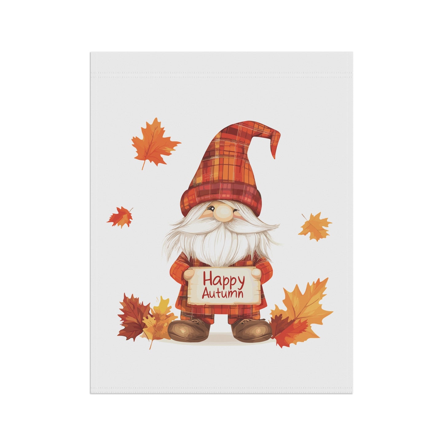 Happy Autumn Gnome Garden Flag