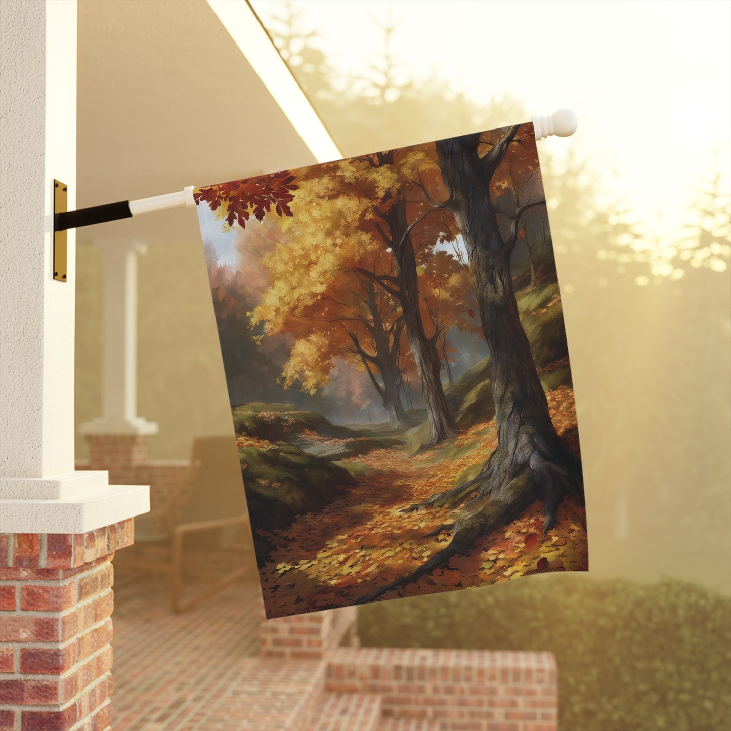 Serene Fall Garden Flag