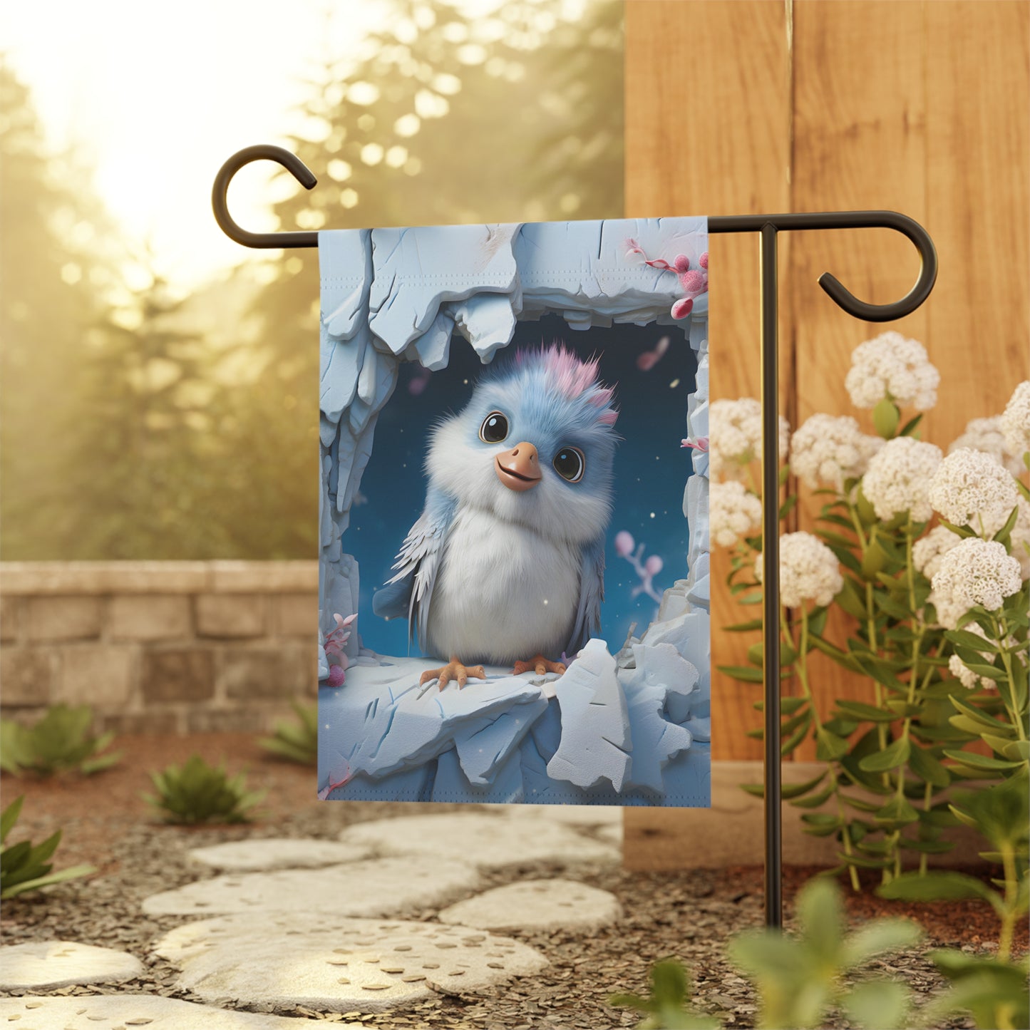 Cute Baby Bird Garden Flag