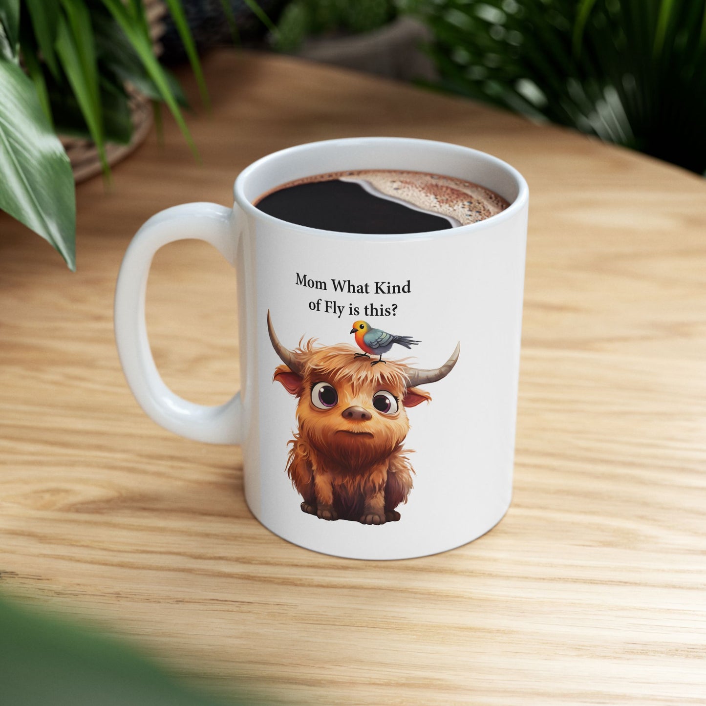 Funny Highland Cow Coffee Mug