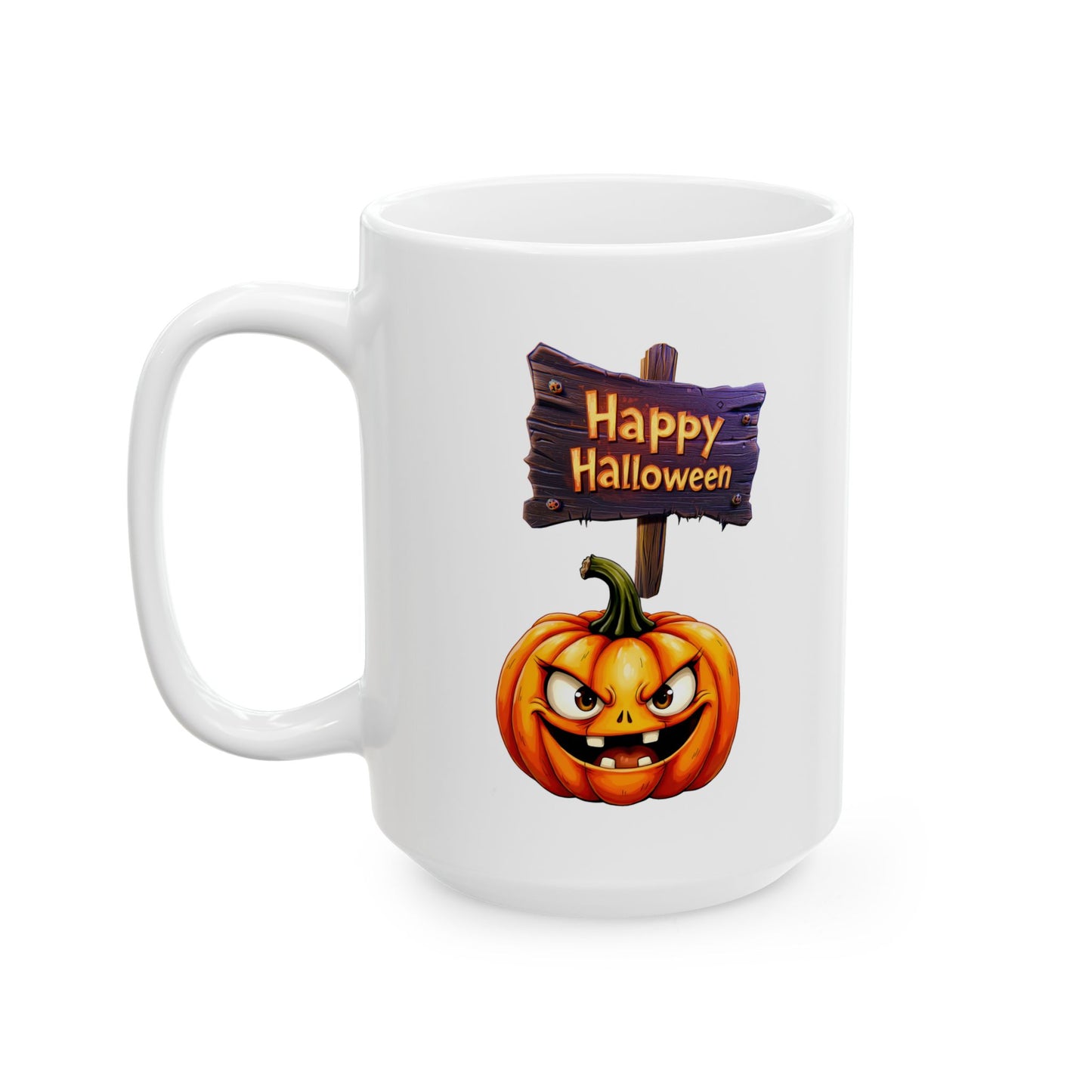 Spooky "Happy Halloween" Coffee Cup