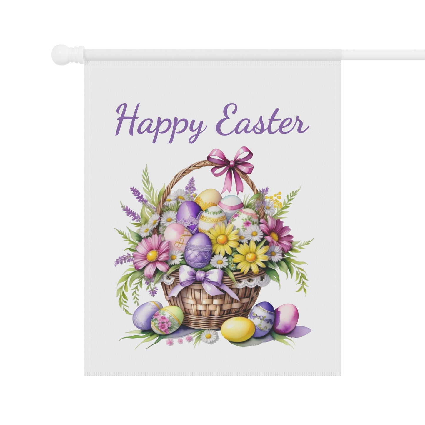 Beautiful Easter Basket Garden Flag